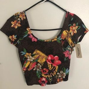 Floral crop top
